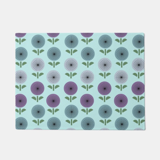 Vloerpatroon atoomtijdperk deurmat (Voorkant)