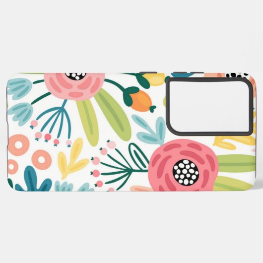 Vloerpatroon Samsung Galaxy Hoesje (Linkerkant)