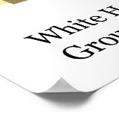 Vloerplan van het Wit Huis Ground Floor Diagram Poster (Hoek)