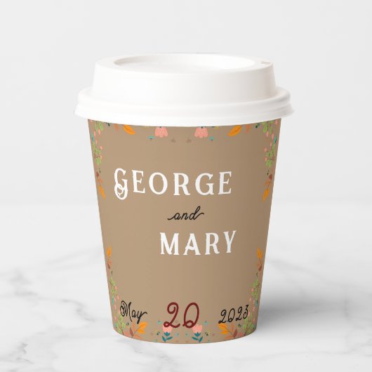 Vloerstijl Papieren Bekers (Voorkant)