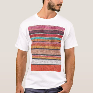 Vloerstoffenrijkdom: Mexicaanse Peruaanse texturen T-shirt