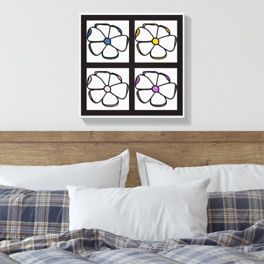 Vloertekening Canvas Afdruk (Insitu (Slaapkamer))