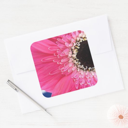 Vloerteller Vierkante Sticker (Envelop)