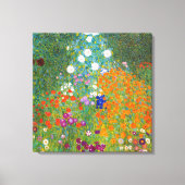Vloertuin | Gustav Klimt Canvas Afdruk (Voorkant)