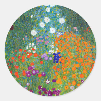Vloertuin, Gustav Klimt Ronde Sticker