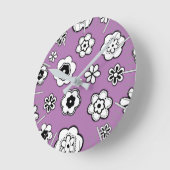 Vloertuin in wilde orchidee ronde klok (Hoek)