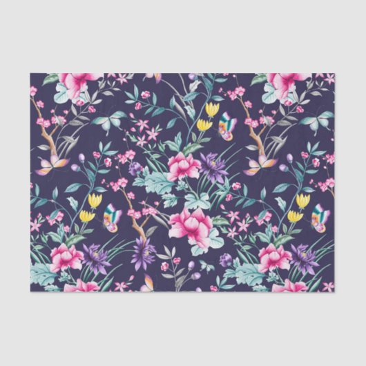 Vloertuinboeg Blauw Tissuepapier (Voorkant)