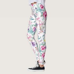 Vloertuinboeg regenboogvlinder wit Leggings