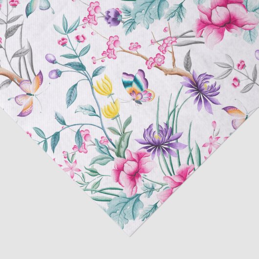 Vloertuinboeg regenboogvlinder wit Tissuepapier (Detail)