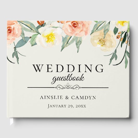 Vloertuinbouquet Wedding Gastenboek (Voorkant)