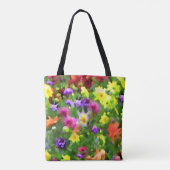 Vloertuinen Abstracte Floral Impressions Canvas ta Tote Bag (Achterkant)