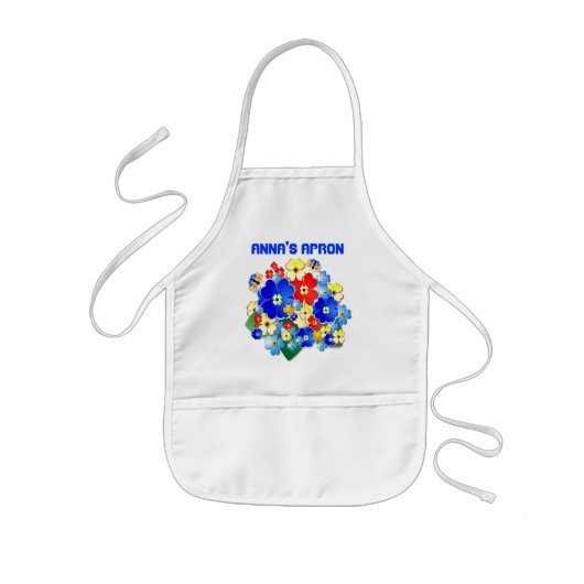 Vloertuinen ~Apron Kinder Schort (Voorkant)