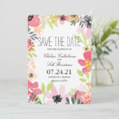 Vloertuinen | Datum opslaan Save The Date (Staand voorkant)