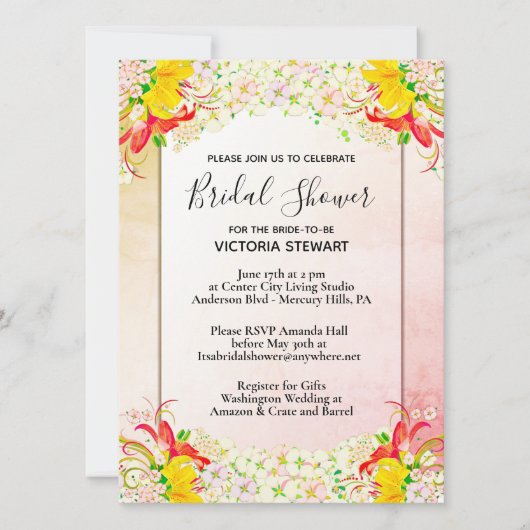 Vloertuinkleding — Uitnodiging (Voorkant)