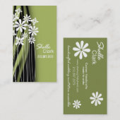 Vloertuinwerkkaartsjabloon Visitekaartje (Voorkant / Achterkant)