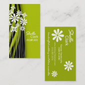 Vloertuinwerkkaartsjabloon Visitekaartje (Voorkant / Achterkant)