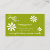 Vloertuinwerkkaartsjabloon Visitekaartje (Achterkant)