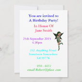 Vloervaarzen 10e uitnodiging van de partij van de (Achterkant)