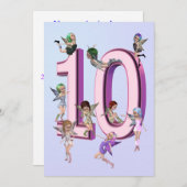 Vloervaarzen 10e uitnodiging van de partij van de (Voorkant / Achterkant)