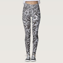Vloerveld zwarte en witte Leggings