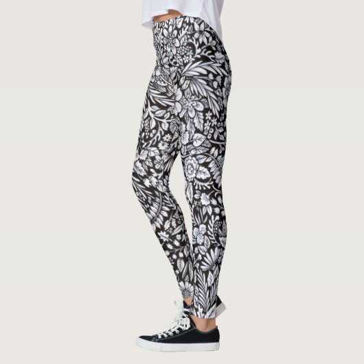 Vloerveld zwarte en witte Leggings (Links)