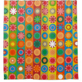 Vloervermogen in rijen douchegordijn (Voorkant)