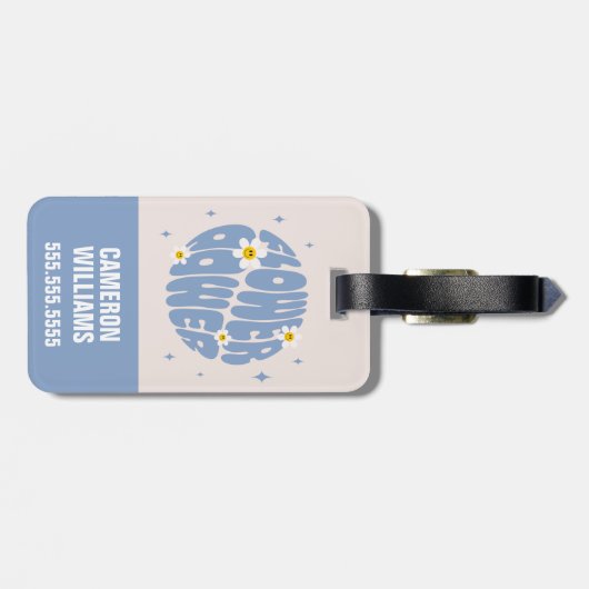 Vloervermogensslogan Bagagelabel (Achterkant horizontaal)