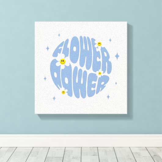 Vloervermogensslogan Canvas Afdruk (Insitu (Houten vloer))