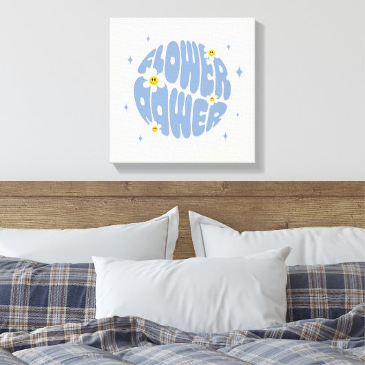 Vloervermogensslogan Canvas Afdruk (Insitu (Slaapkamer))