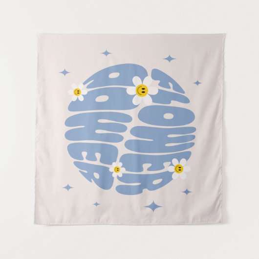 Vloervermogensslogan Wandkleed (Voorkant (horizontaal))