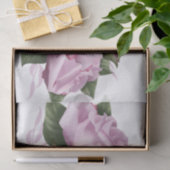 Vloervlies van lavendel, geverfd, wit Roos Tissuepapier (Geschenk)