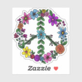 Vloervredesteken Sticker (Vel)