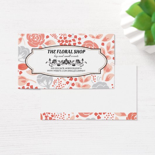 Vloerwinkel | Florist Visitekaartje (Bureau)