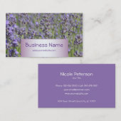 Vloerwinkel - Lavender-velden Visitekaartje (Voorkant / Achterkant)