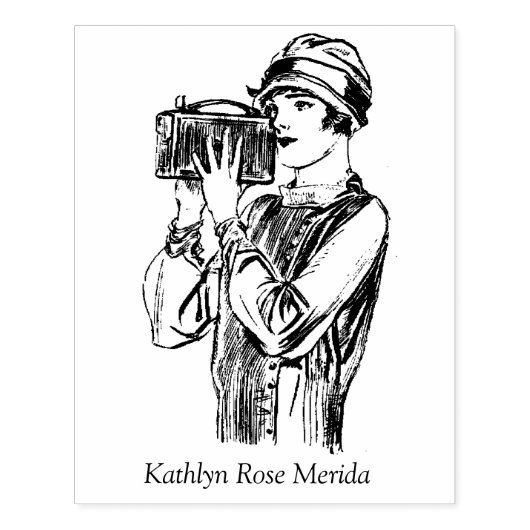 Vlogger Content Creator Filmmaker Videograaf Rubberstempel (Afrduk)