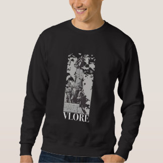 Vlorë Vlore Albania City Skyline Silhouette Outlin Trui