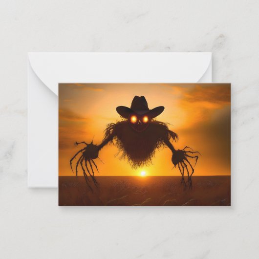 VLOTENDE VOGELVERSCHRIKKER NOTITIEKAARTJE (Voorkant)