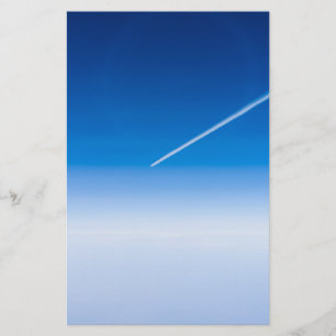 Vlucht boven de wolken briefpapier