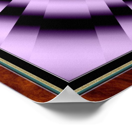 Vlucht door een gebogen ruimte poster (Hoek)