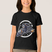 Vlucht: Halloween Tech Trans van de heks Tri-Blend Shirt (Voorkant)