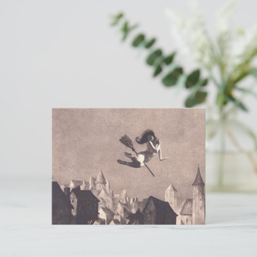 Vlucht naar de Sabbat William Mortensen Briefkaart (Staand voorkant)