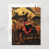 Vlucht naar Egypte door Emmanuel Tzanes Briefkaart (Voorkant / Achterkant)