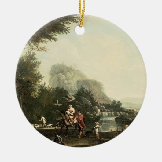 Vlucht naar Egypte Keramisch Ornament (Voorkant)