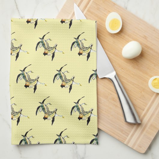 VLUCHT VAN DE GEESE THEEDOEK (Quarter Fold)