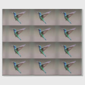 Vlucht van de kolibrie cadeaupapier (Vlak)