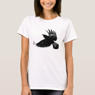 Vlucht van de Raven - wilde kraai - mooie vleugels T-shirt