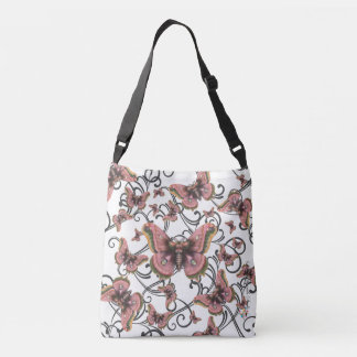 Vlucht van de Roze Butterfly Crossbody Bag (Mediu) Tas