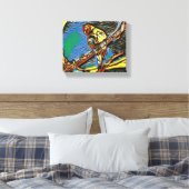 Vlucht van dromen: vogels in beweging canvas afdruk (Insitu (Slaapkamer))