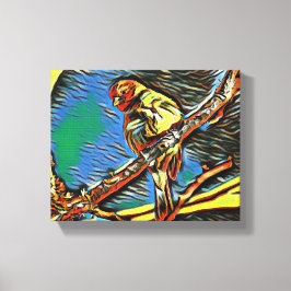 Vlucht van dromen: vogels in beweging canvas afdruk