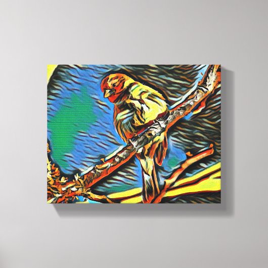 Vlucht van dromen: vogels in beweging canvas afdruk (Voorkant)